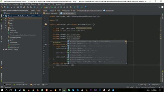 CheckBoxes and RadioButtons смотреть онлайн