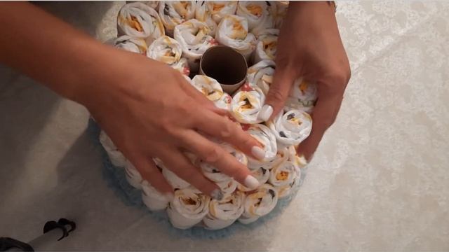 Pampers Səbətinin Hazırlanması. Çəkilişlərə Davam. Artıq Dekor Videoları Da  çəkəcəm. #tort #dekor.