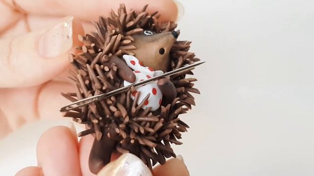 Магнитная игольница для вышивки иглодержатель Ежик в тумане. Магнит на холодильник от AnneAlArt смотреть онлайн