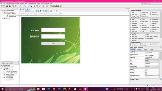 Creating Login page in JAVA смотреть онлайн