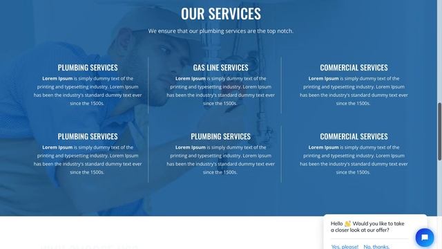 Plumbing Website Template Wordpress смотреть онлайн
