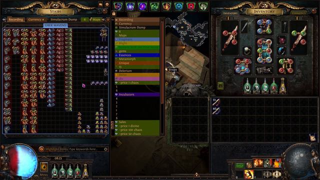 Loot from 100 Uber Maven and 3 Shiny Keys! - Path of Exile 3.23 смотреть онлайн
