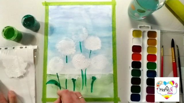 Мастер-Класс по рисованию. Пушистые одуванчики смотреть онлайн