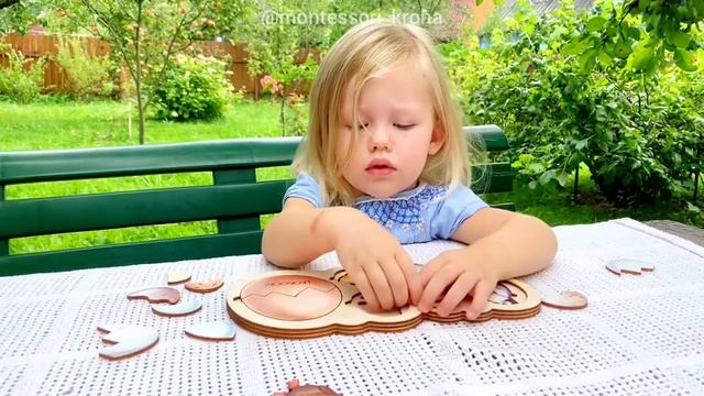 РАМКА ВКЛАДЫШ Кто живет в яйце ВИДЕООБЗОР играем с ребенком все проговаривая