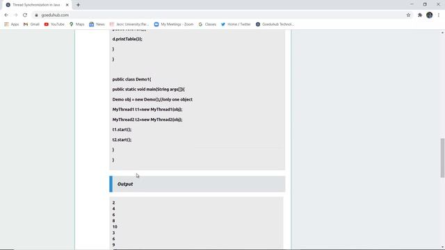 Thread Synchronization in Java смотреть онлайн