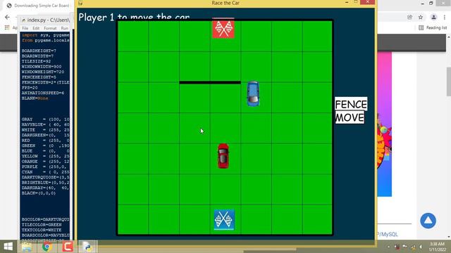 Simple Car Board Game using Python смотреть онлайн