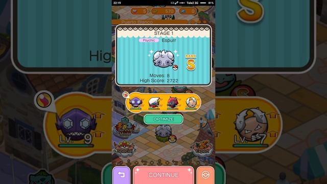 Pokemon Shuffle / Stage 1 / Espurr - Прохождение смотреть онлайн