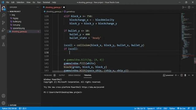 Python game development using Pygame - Collision between two objects #10 смотреть онлайн