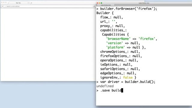 Build a driver with WebDriverJS — Selenium WebDriver for Node.js смотреть онлайн