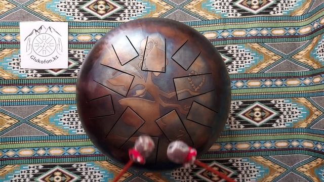 Глюкофон 30 см Девочка Steel Tongue Drum Tank Drum  Glukofon