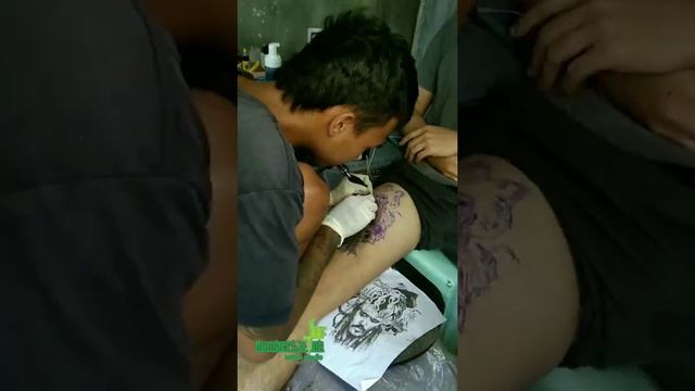 pirates of the caribbean tattoo time lapse смотреть онлайн