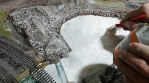 Вода на макете