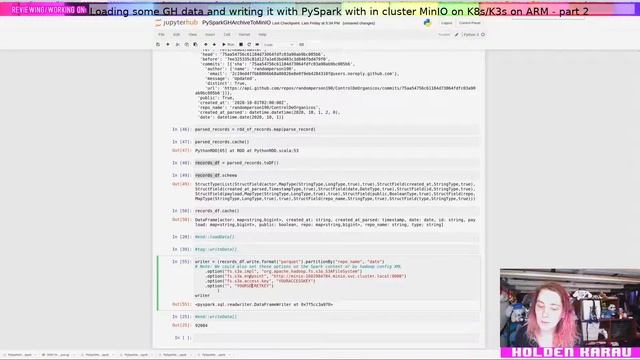 Loading some GH data and writing it with PySpark with in cluster MinIO on K8s/K3s on ARM - part 2 смотреть онлайн