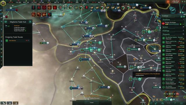 Stellaris: Overlord DLC - Enlightened Kingdom of the Fire Mother - Episode 41 смотреть онлайн