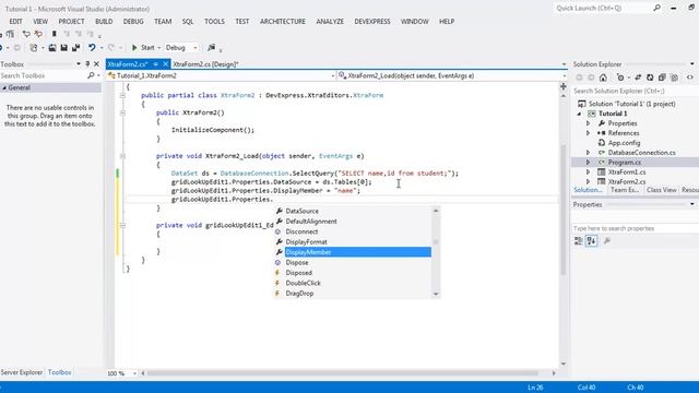 C# - DevExpress Grid LookUpEdit Control Part 1 смотреть онлайн