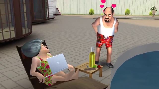 Shark Attack on Uncle - Scary Stranger 3D #3 | Shiva and Kanzo Gameplay смотреть онлайн
