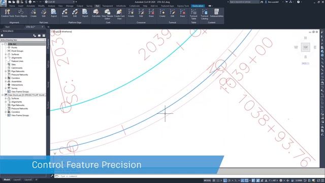 C3D 2020.1- Rail & Centerline Exported as a Report and Dynamic Feature Lines смотреть онлайн
