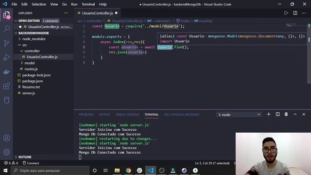 Listando Dados [CRUD] - Backend com NodeJS e MongoDB | Parte 5 смотреть онлайн