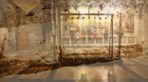 Храм Гроба Господня в Иерусалиме. Благодатный Огонь. Расколотая колонна. Гроб Господень.