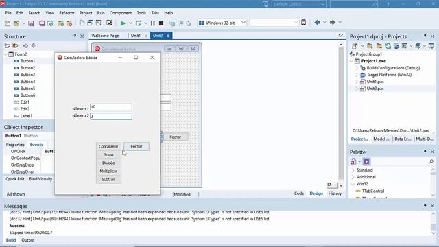 [Aula 8]Aprenda a proteger seus códigos VBA Excel - Conhecendo o Delphi - pt 3 - Calculadora Delphi смотреть онлайн