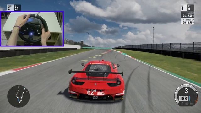 Ferrari 62 Risi Competizione 458 Italia GTLM - Forza 7 Logitech G920 Mugello Race Gameplay