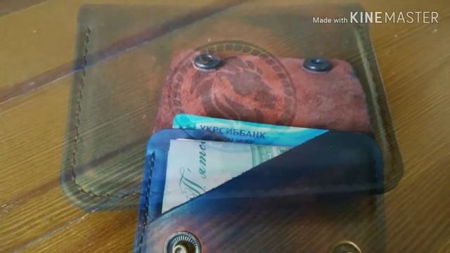 Мини кошелек, картхолдер из натуральной кожи своими руками / Wallet, cardholder from genuine leathe смотреть онлайн