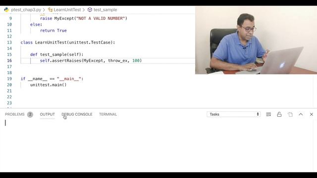 Using Testing the code with Exceptions: Unit Testing in Python using Unittest Framework смотреть онлайн