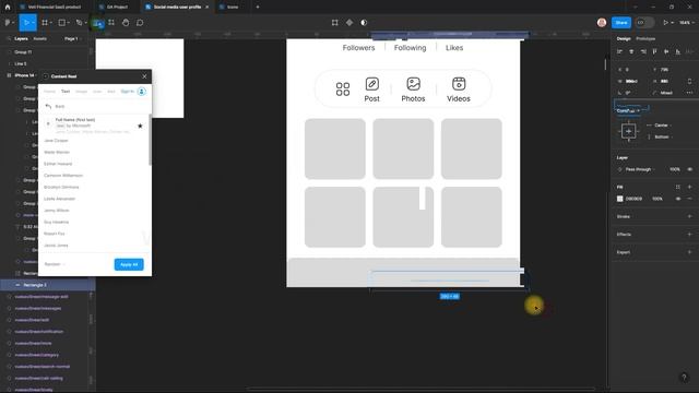 Social media user profile mobile app design | Social Media App design figma смотреть онлайн