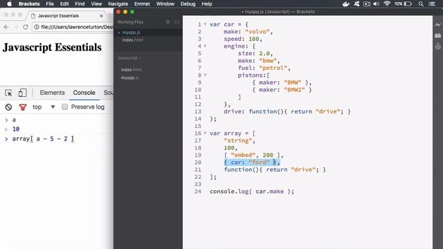 Javascript Tutorial | Computed Member Access | Ep15 смотреть онлайн