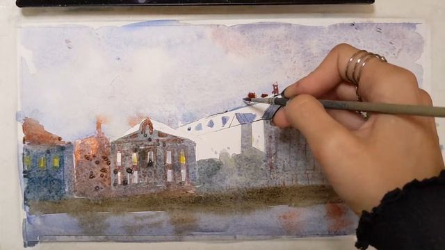 Вечерний пейзаж, профессиональный мастер-клас! Evening landscape, professional master - class! смотреть онлайн