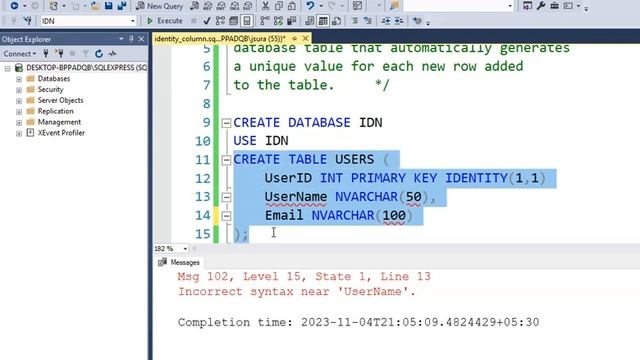 DATA ANALYTICS : HOW TO CREATE IDENTITY COLUMN - #4 смотреть онлайн