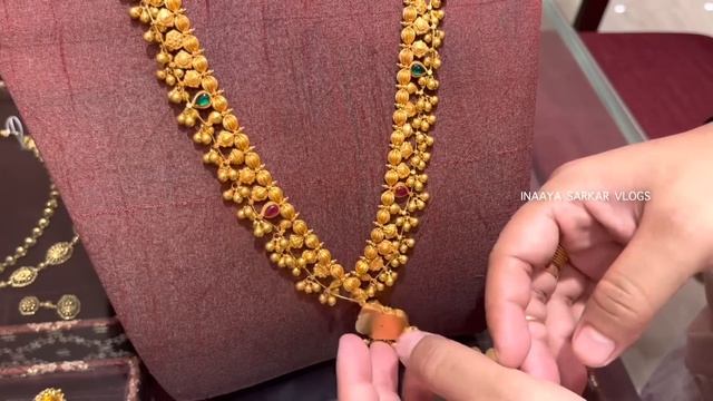 Tanishq latest gold tushi necklace 81,500₹ onwards | gold kolhapuri saaj necklace price смотреть онлайн