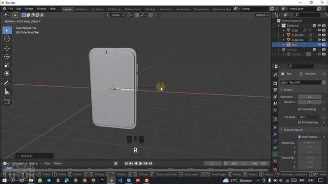 Blender 3D Icon Modeling - Make Phone Icon Tutorial - Realtime Process in Blender смотреть онлайн