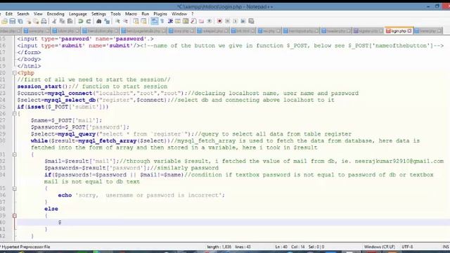 display username after login in php смотреть онлайн