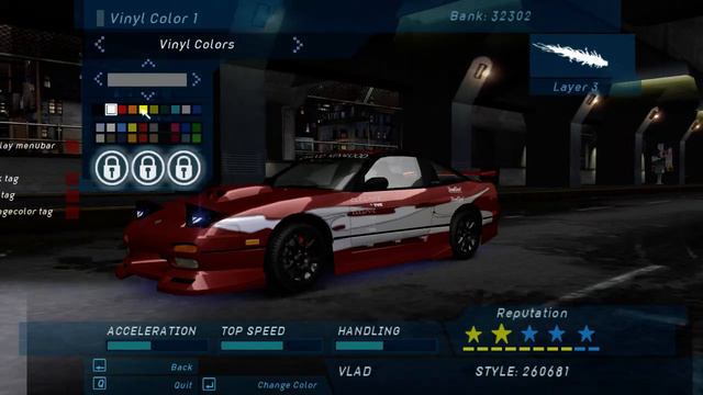 How to change vinyl color in Need for Speed Underground смотреть онлайн