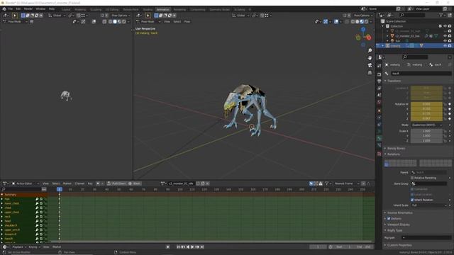 Рабочий день - Риг и анимации Blender 3D - 25.05.2022 смотреть онлайн