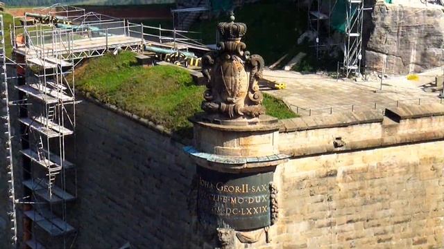 ? Старинная военная крепость Кенигштайн (Германия). смотреть онлайн