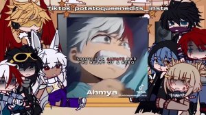 || Pro Heros + Lov react to The Todoroki Family [] Mha [] No ships [] Ft. Enji, Shoto & Dabi ||