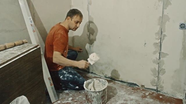 Штукатурка стен, установка маяков под штукатурку. Видео смотреть онлайн