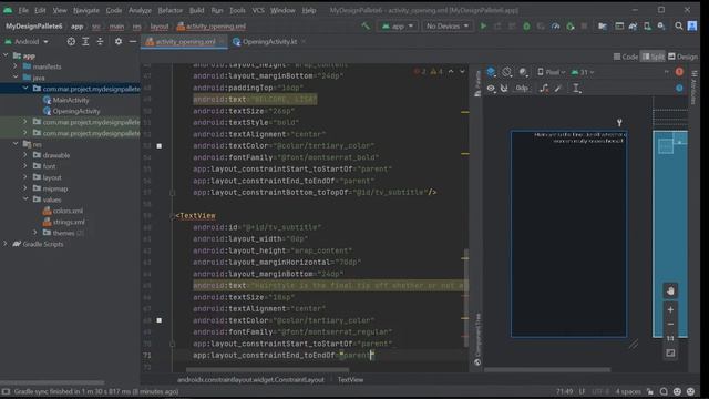 XML Beginner Tutorial | Recreate Creative UI Design from Pinterest to Android Studio #6 - Part 1 смотреть онлайн