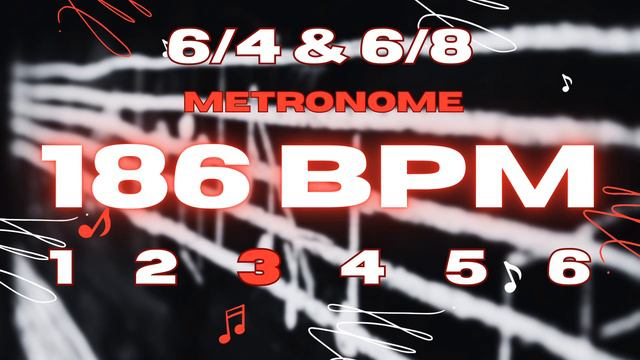 186 BPM - 6/4 & 6/8 Metronome смотреть онлайн