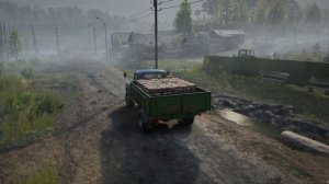 Обзор Грузовика Газ-53 в игре SnowRunner ! Газ-53 застрял в болоте