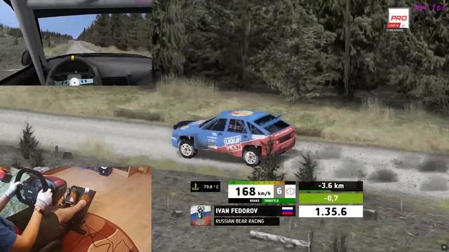 Richard Burns Rally Pro. Первый, рекордный, дебютный HotLap на "Ладе 1112" смотреть онлайн