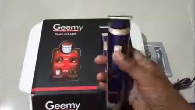 unboxing mesin gunting rambut terbaik Professional Hair Calipper Model Gm 6005 Geemy смотреть онлайн