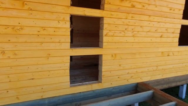 Большой одноэтажный дом из бруса 12х16 метров / Плюсы и минусы одноэтажного строительства смотреть онлайн