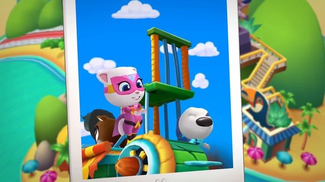 ⚡ NEW GAME ⚡? Talking Angela Plays Talking Tom Hero Dash смотреть онлайн