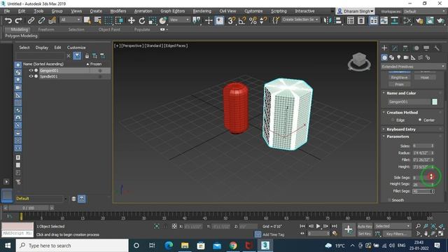 3DSMAX BASIC 2019 TUTORIAL FOR BEGINNERS II EXTENDED PRIMITIV смотреть онлайн