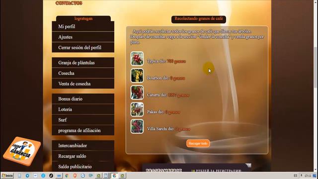 GANA RUBLOS GRATIS SIN INVERTIR - RECOLECTA CAFÉ Y GANA RUBLOS смотреть онлайн