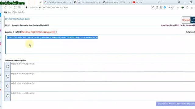 CS501 Quiz No 1 Fall 2021 100%correct Answers|cs501|cs501 quiz solution|CS501 quiz 1 смотреть онлайн