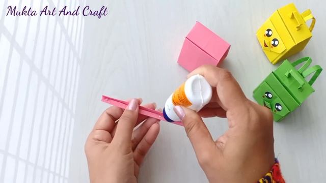 How to make a Paper School Bag // Backpack Origami // Easy Origami Paper School Bag смотреть онлайн